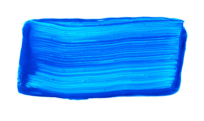 Blue brush stroke isolated on white background. Blue abstract stroke. Colorful watercolor brush stroke.