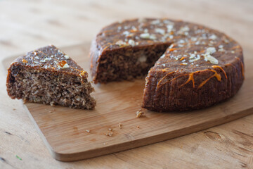 torta integral de naranja