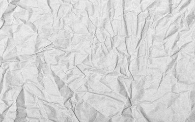 Crumpled paper texture gray paper background