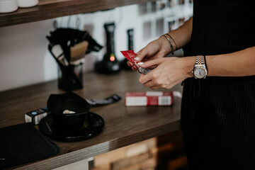 hairdresser coloring blonde balayage hair