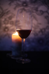 glass of red wine
