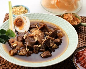 Rawon. Traditional Indonesian Beef Black Soup Culinary