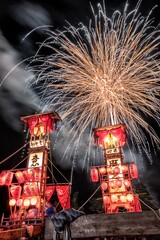 石川県・能登町 恋路火祭りの風景