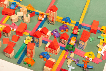 colorful city  toys