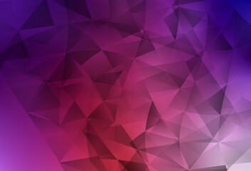 Light Pink, Red vector background with triangles.