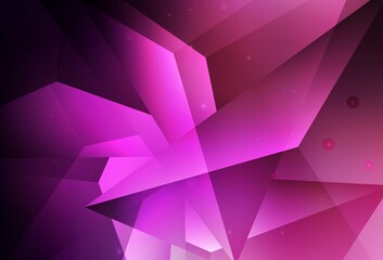 Fototapeta premium Dark Purple, Pink vector Glitter abstract illustration with blurred drops of rain.