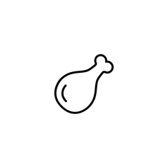 Chicken icon vector for web, computer and mobile app