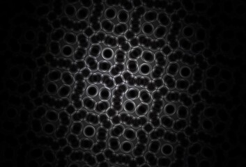 Dark Gray vector layout with circle shapes.
