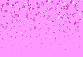 Light Blue, Red vector pattern with spheres.