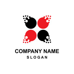 Simple music sound logo vector icon