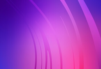Fototapeta premium Light Purple, Pink vector background with wry lines.