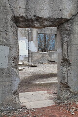 Adandoned Concrete Structure in Ruins