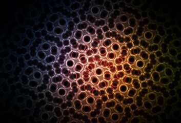 Dark Pink, Yellow vector pattern with spheres.