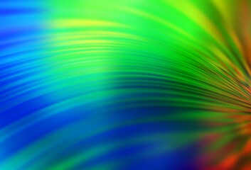 Dark Multicolor vector blurred bright template.