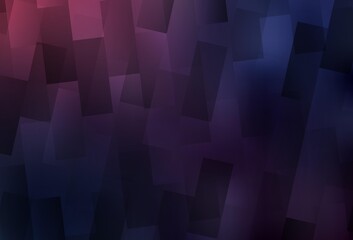 Obraz premium Dark Purple vector backdrop with rhombus.