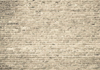 Grunge brown brick wall background. Aged texture