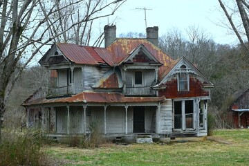 Old, Abandoned House on a Rural Kentucky Road
