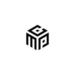 Business logo letter line cube. icon design template. geometric isolated monogram letter MCP