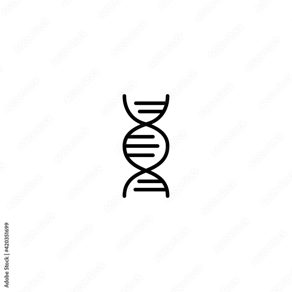 Poster dna icon vector for web, computer and mobile app