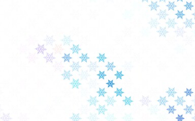 Light Blue, Yellow vector background in Xmas style.