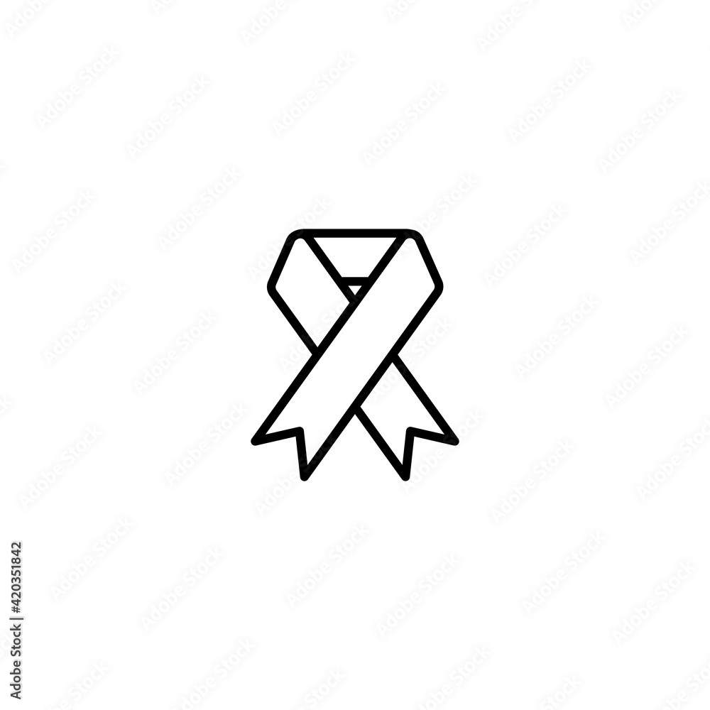 Poster ribbon icon vector for web, computer and mobile app