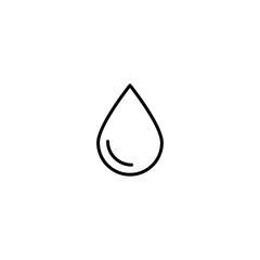 water drop icon vector for web, computer and mobile app