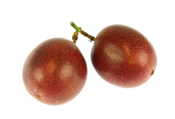 fresh passion fruit isolated on white background