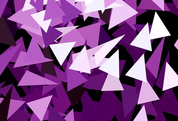 Dark Pink vector pattern with polygonal style.