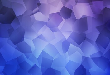 Light Purple vector background with abstract shapes.