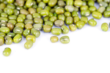 Scattered mung beans