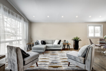 New Luxury Canadian House Completely Renovated, Furnished and Staged with Basement, Deck, Backyard  and Garage for Sale