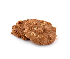 oat cookies isolated on white background