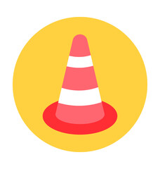 Traffic Cone Vector Icon