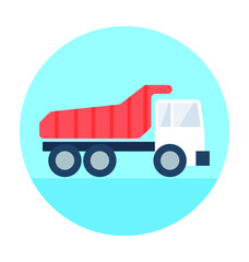 Dump Truck Vector Icon