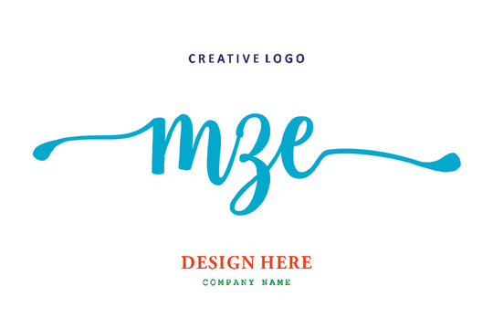 MZE lettering logo is simple, easy to understand and authoritative