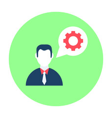 Chat Support Vector Icon