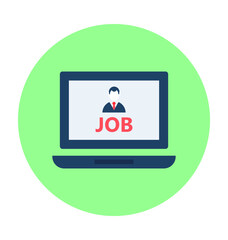 Job Seeking Vector Icon