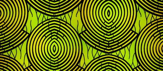 Colored African fabric - Seamless pattern, cotton, photo