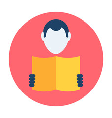 Reader Vector Icon