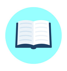 Open Book Vector Icon