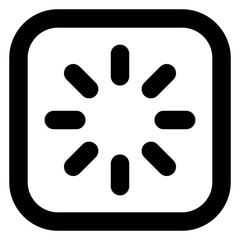 
Glyph icon of brightness adjustment 

