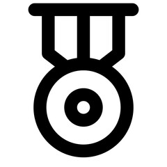 
Glyph design of medal icon

