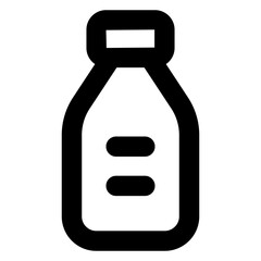 
An icon design of milk bottle, editable vector 

