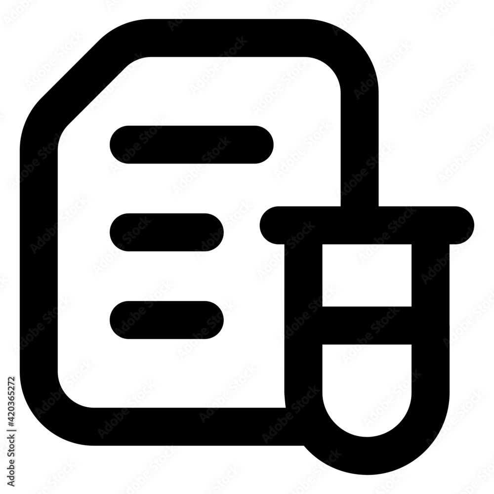 Canvas Prints cardiac report icon of solid style