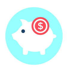 Piggy Bank Vector Icon