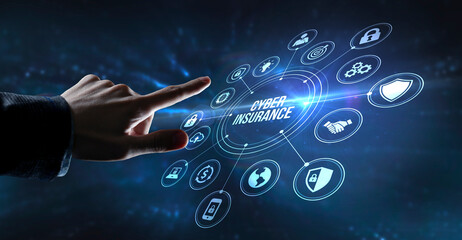 Internet, business, Technology and network concept. Cyber security data protection business...