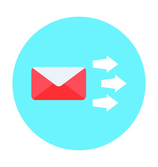 Sending Mail Vector Icon
