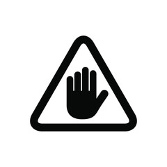Obraz premium Halt sign icon