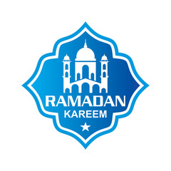 ramadan vector , mosque logo vector