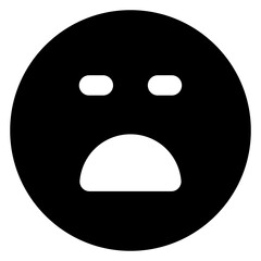 
Modern style of sad emoji icon

